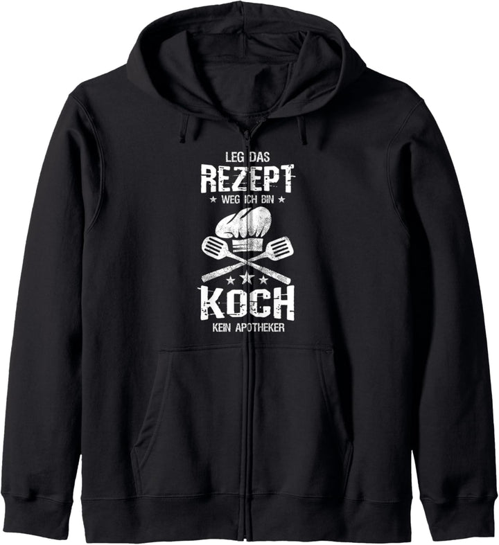 Kochkleidung Küchenchef Deko Kochen Lustig Chefkoch Kapuzenjacke