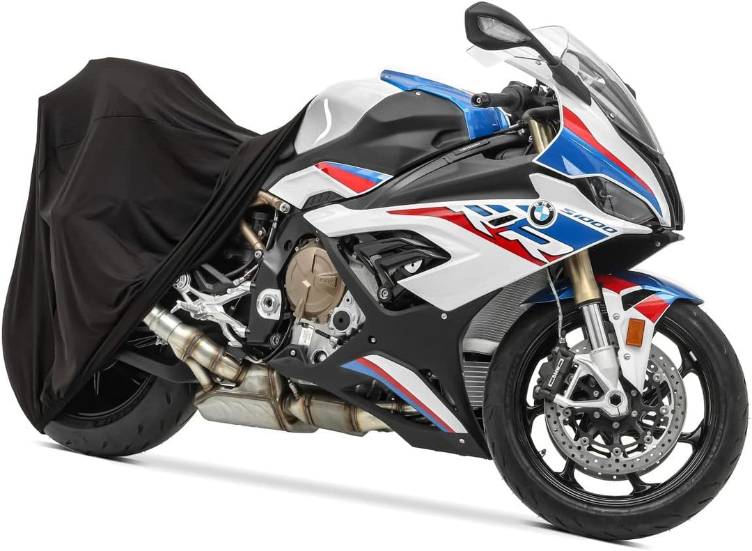 Motorrad-Abdeckung Indoor Stretch M-L Innen Garage Schwarz