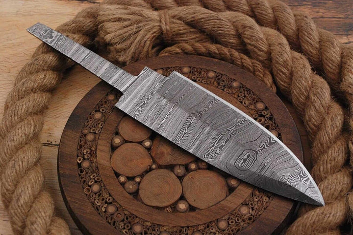 Damast Klinge Handgeschmiedete Damast Rohling Damascus blank blade 6035EA