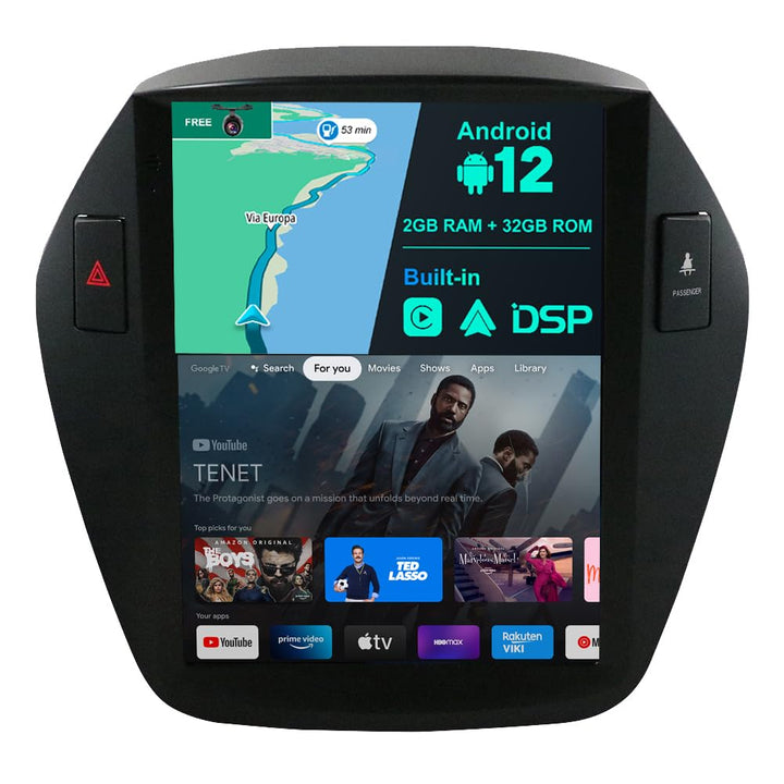 JOYX Android 12 IPS Autoradio Passt für Hyundai IX35 (2010-2017) - Eingebautes CarPlay + Android Aut