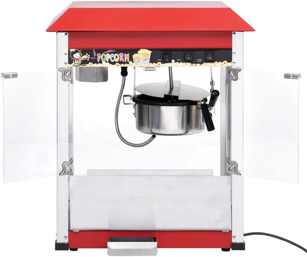 vidaXL - Popcornmaschine mit Teflon-Kochtopf 1400 W