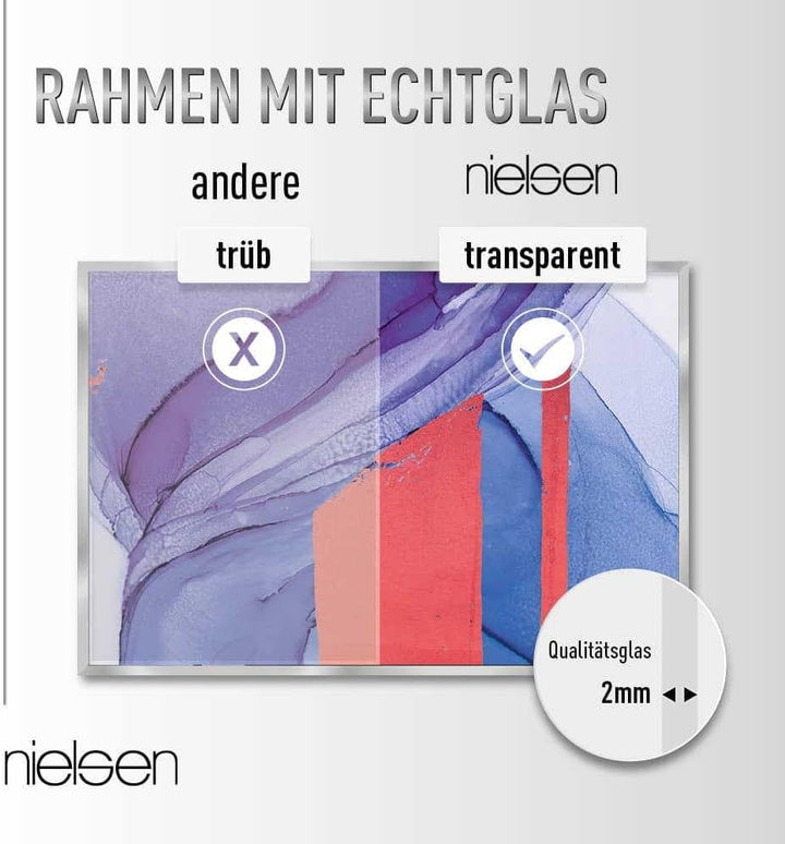 nielsen Aluminium Bilderrahmen Alpha, 60x60 cm, Platin Platin 60 x 60 cm, Platin 60 x 60 cm