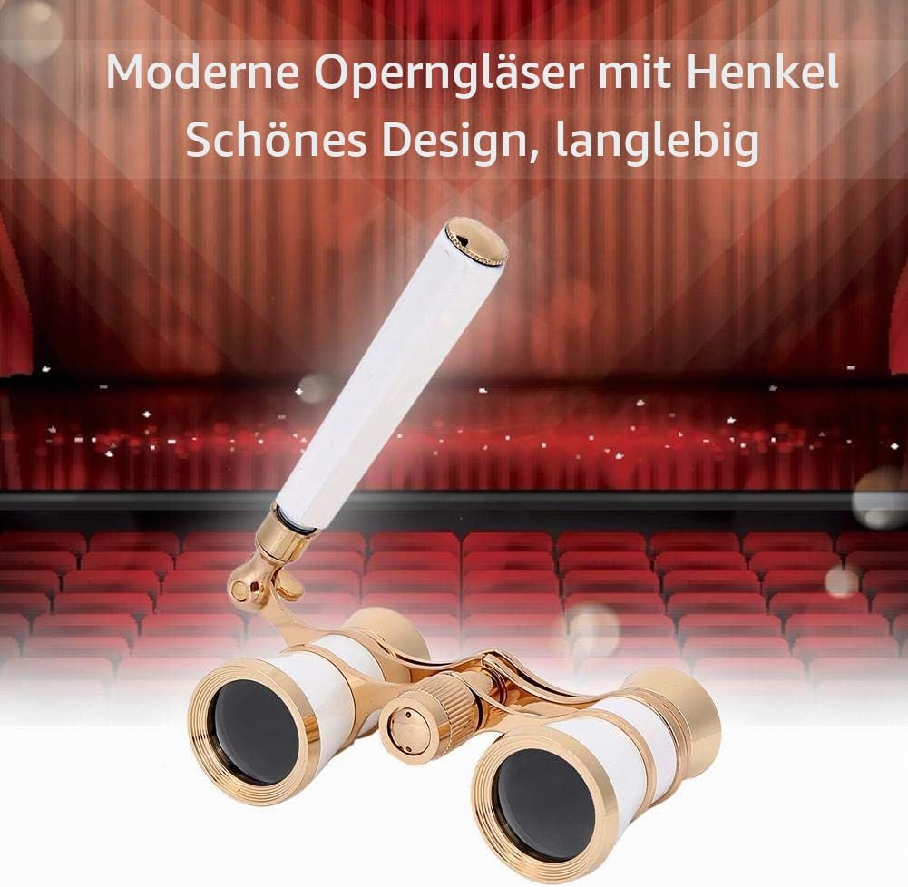 Opera Fernglas, Brillen-Teleskop 3X25 Theaterbrille -Fernglas Concert Portable Compact Lightweight,