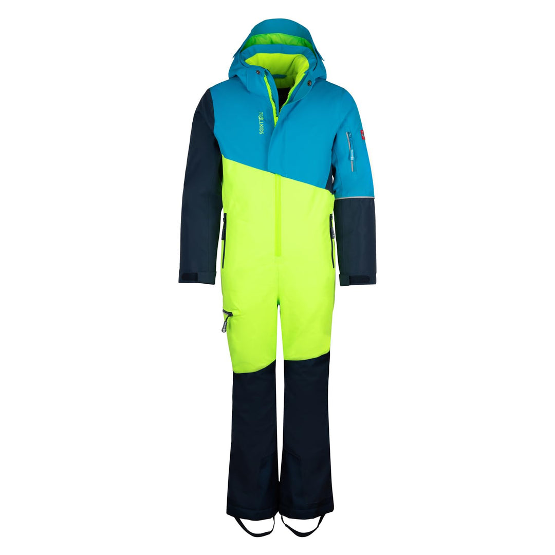 Trollkids Schneeanzug Hallingdal Limette/Nachtblau 104, Limette/Nachtblau 104