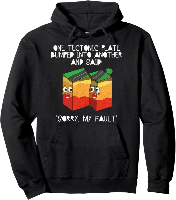 Geology Gifts - Tectonic Plate Earthquake Science Geologists Pullover Hoodie