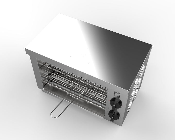 METRO Professional Doppel Toaster- / †berbackgerŠt, Edelstahl, 49.2 x 28 x 33.4 cm, 300 W, mit Zwei