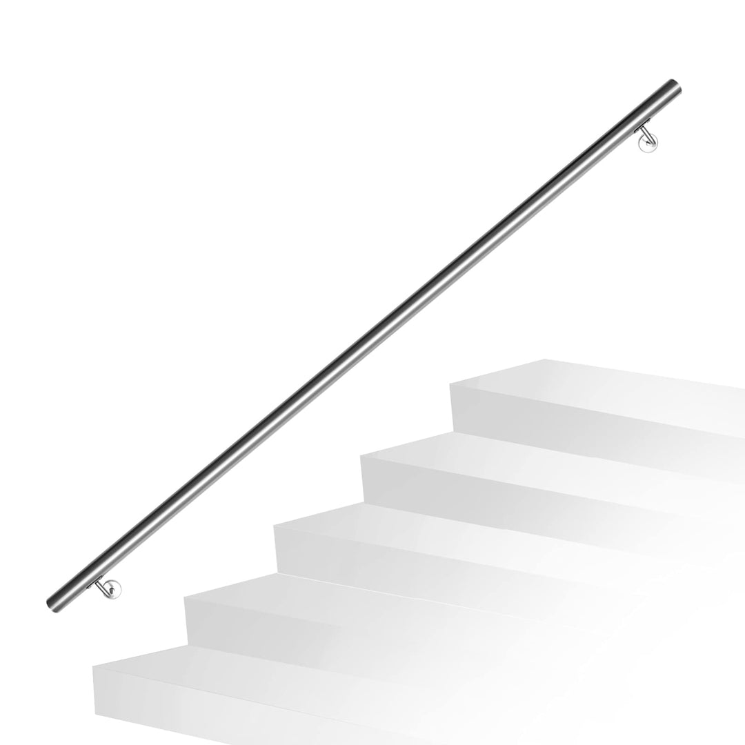 Ikodm Edelstahl Handlauf Treppengeländer Geländer Wandhandlauf Wand Treppe 50 cm Ø 42mm für Aussen &amp;