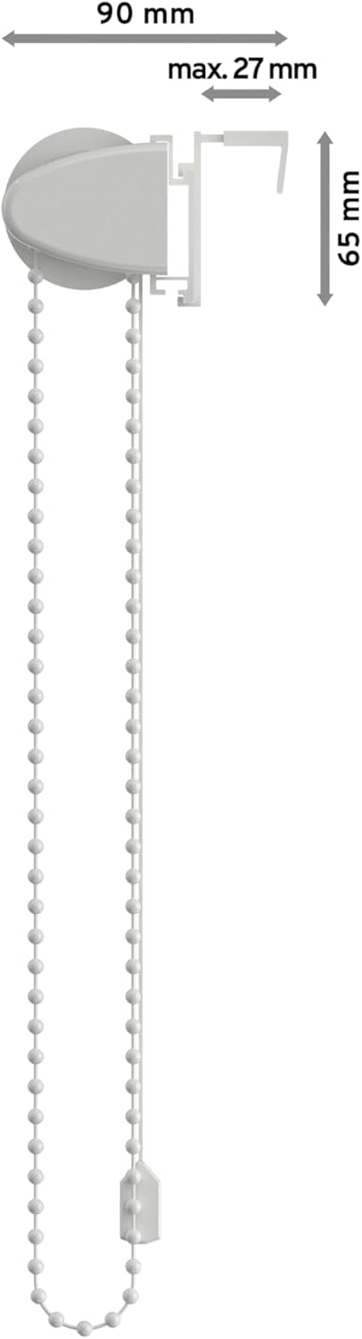 Interdeco Verdunkelungsrollo/Thermo Rollo, Taubenblau/Blau-Grau BxH 41,5 x 175 cm, Klemmfix Rollos o