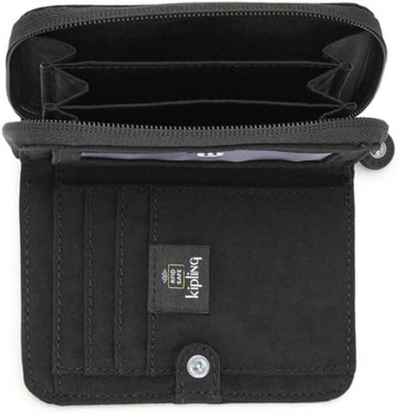Kipling Damen Money Love Wallets, Black Noir, Black Noir