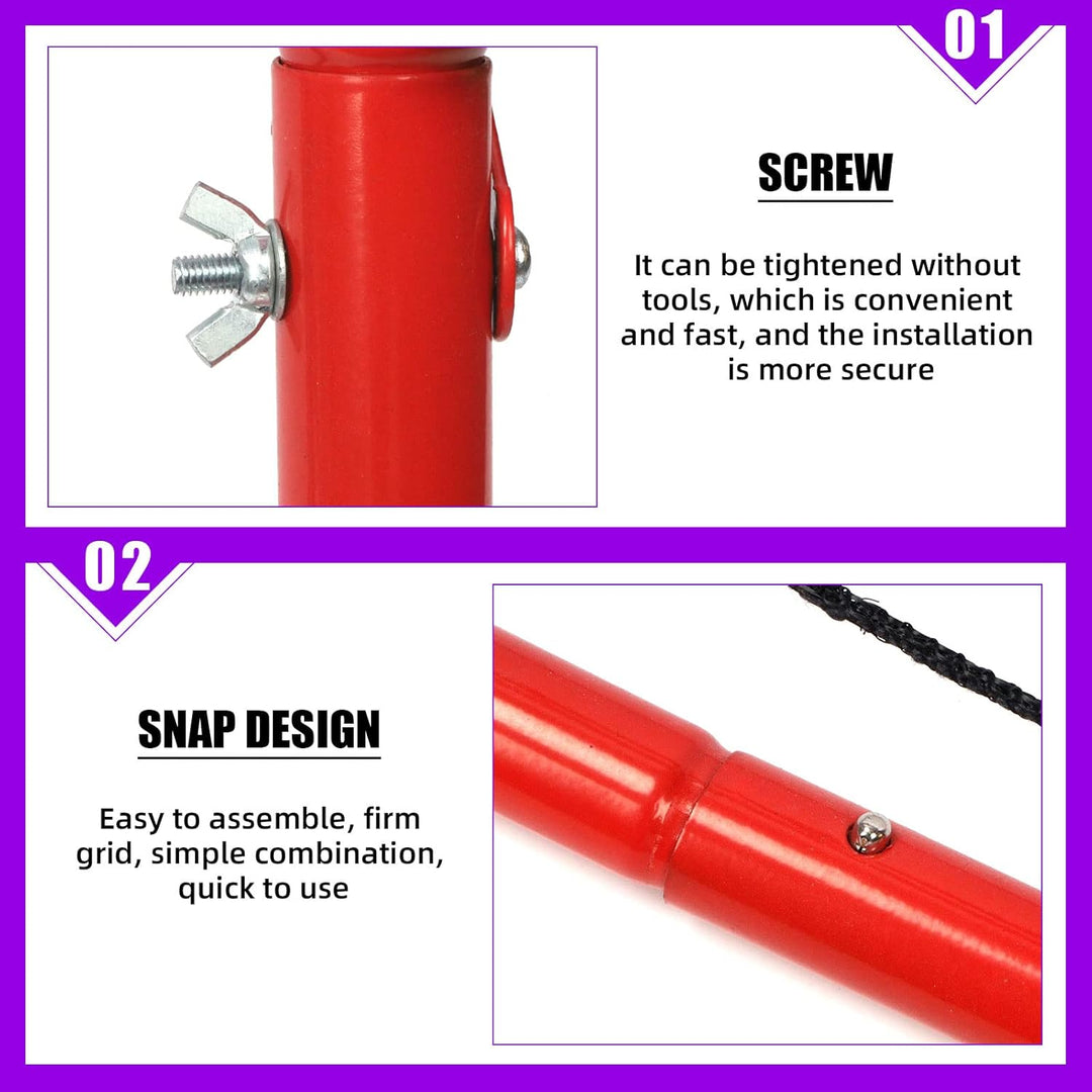 Swpeet 1Pcs Red Soccer Rebounder Net, Perfect for Team or Solo Soccer Training