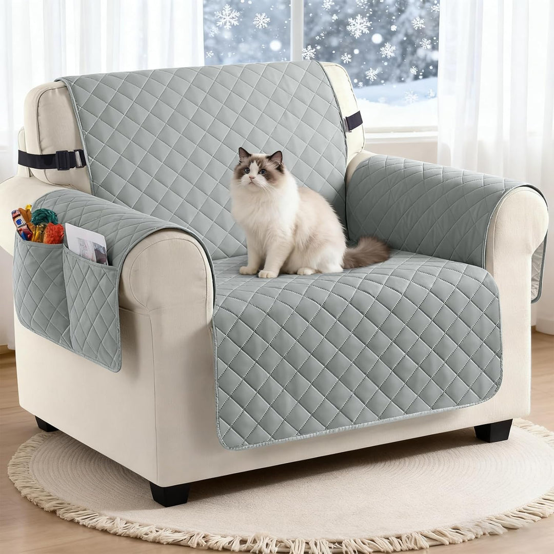 TAOCOCO Sofa Überzug, Sofabezug Wasserdicht Mit Gummiband，Wohnzimmer Anti-Rutsch Gepolsterter Sofasc