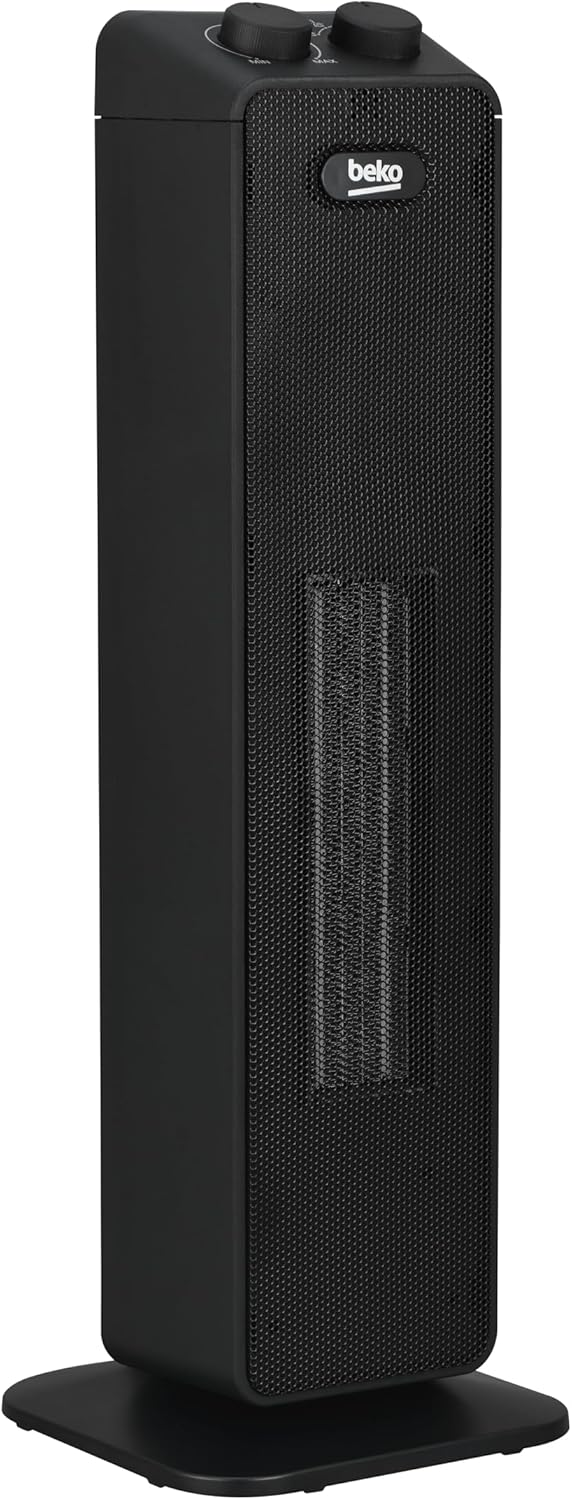 BEKO Turmheizlüfter RHP6320B, Leistung 2000 W, Keramiktechnologie, 4 Modi, Überhitzungsschutz Ein Tu