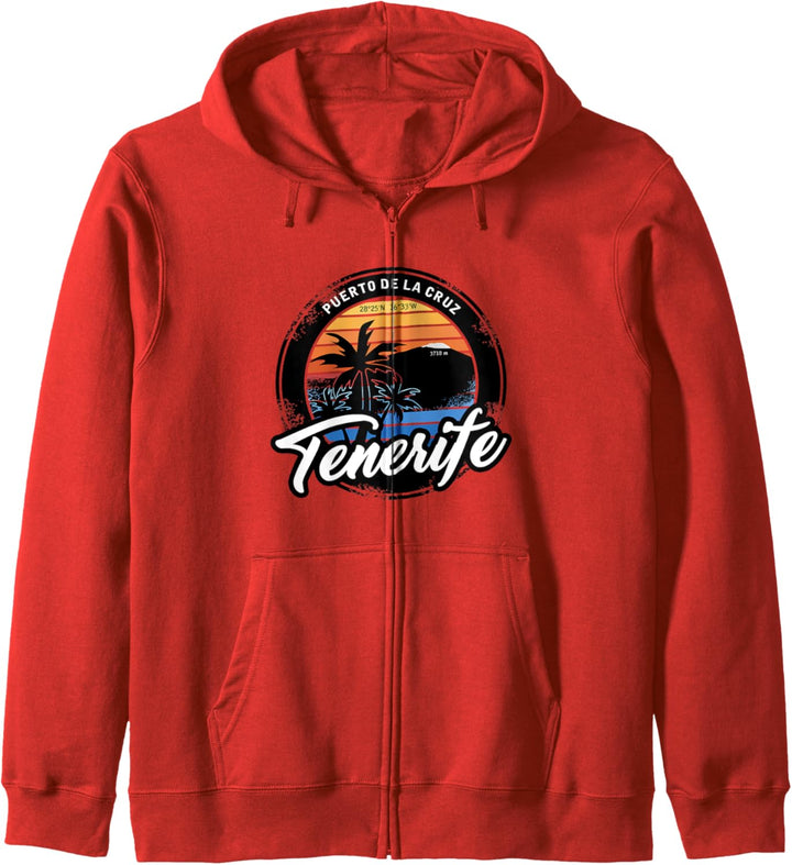 Teneriffa - Puerto de la Cruz mit Koordinaten Kapuzenjacke