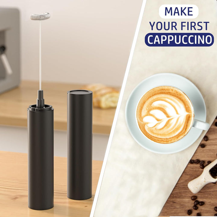 Wiederaufladbarer Handmilchaufschäumer, leistungsstarker Handkaffeeaufschäumer mit USB-Milchschaumbe