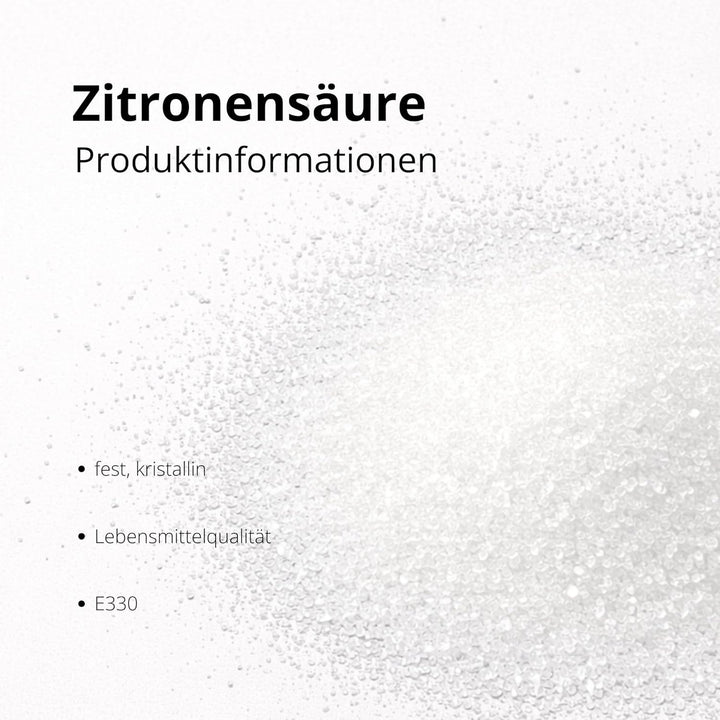 Zitronensäure Pulver 5kg | Lebensmittelqualität E330 | Ideal für Küche (Kochen, Backen) &amp; Haushalt (