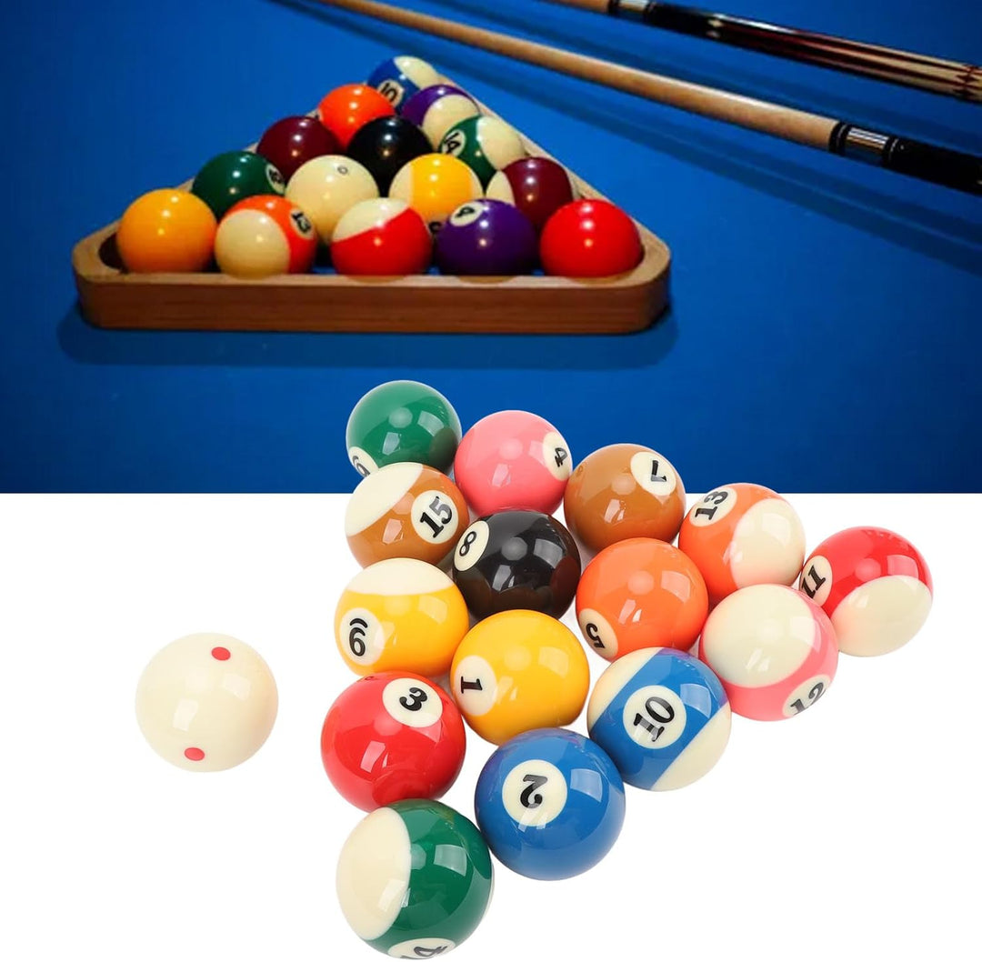 Billardkugeln Set, 16 Stück Billiard Kugel Set 5,72 cm/2,25 Zoll Durchmesser Billardtisch Kugeln Set