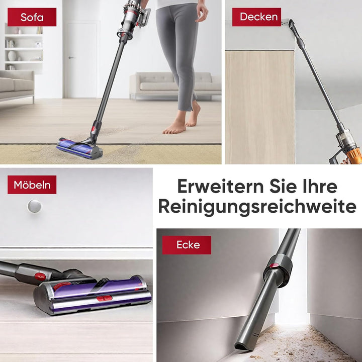 Verlängerungsrohr für Dyson V11 V15 V10 V8 V7 Stabstaubsauger,Ersatz Teleskoprohr Schnellspanner Ver