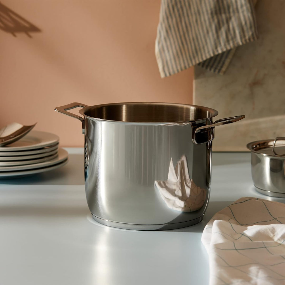 Alessi POTS &amp; Pans Topf, Edelstahl, Silber, 20 cm, 20 cm