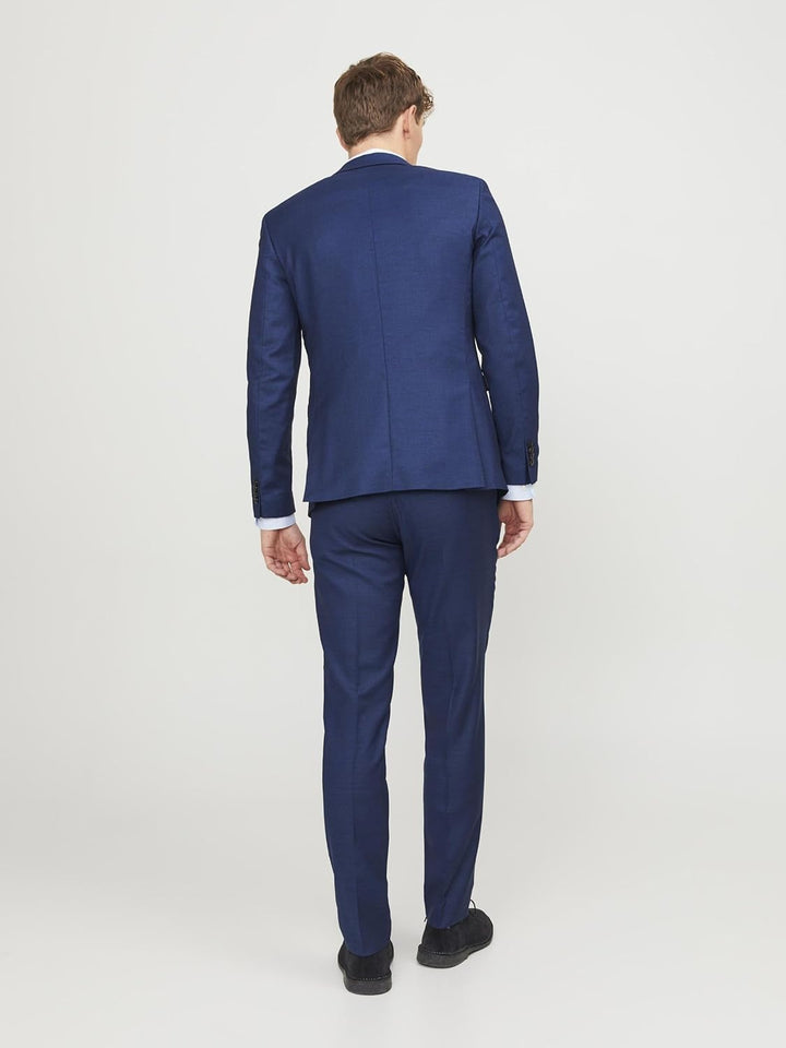 JACK & JONES Male Einreihiger Blazer und Hose JPRSOLARIS Super Slim Fit Anzug 46 Medieval Blue, 46 M