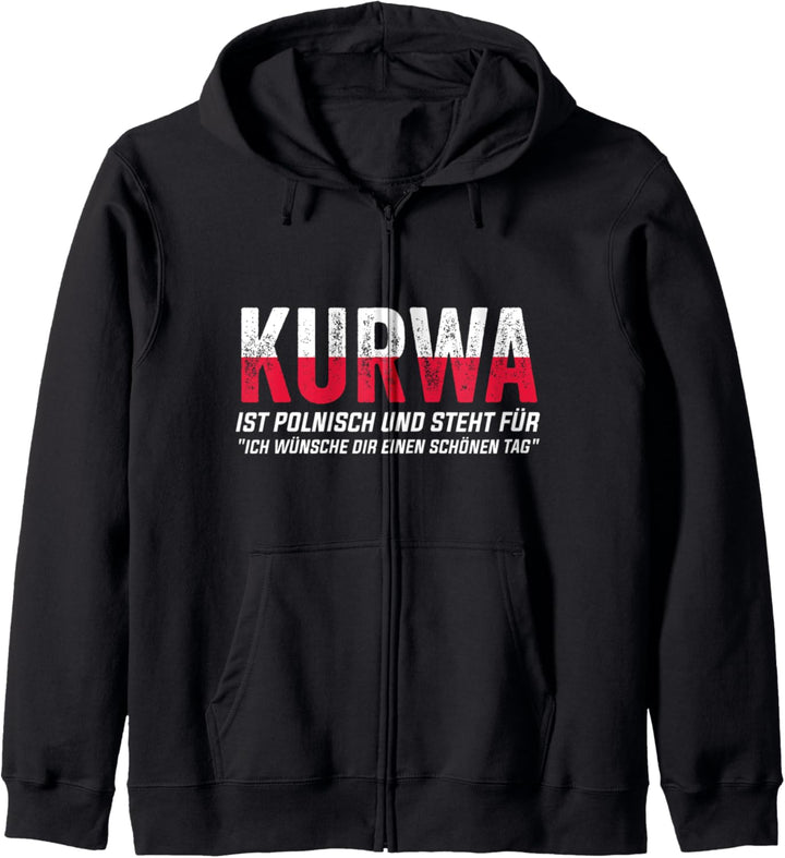 Polska Kurwa Pole Polnisch Polen Kapuzenjacke