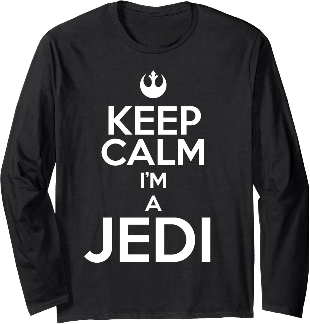 Star Wars Keep Calm Text Poster Langarmshirt