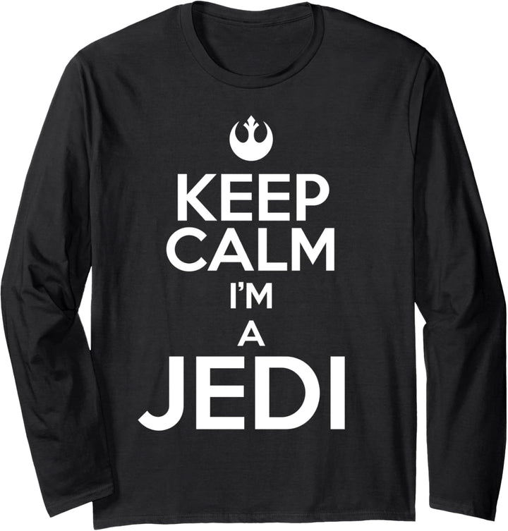 Star Wars Keep Calm Text Poster Langarmshirt