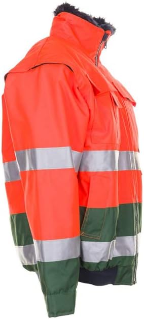 Planam Unisex Warn-comfortjacke Comfort-Jacket High Visible Size M in orange/marine blue (pack of 1)