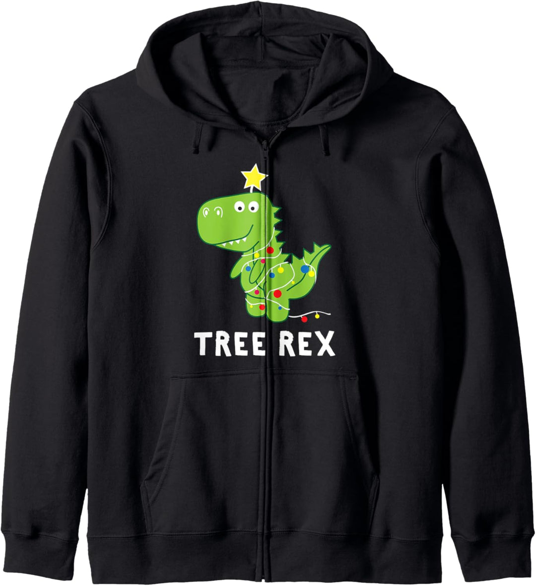 Tree Rex Weihnachts-Pyjama, lustiges Dinosaurier-Design, Geschenk Kapuzenjacke
