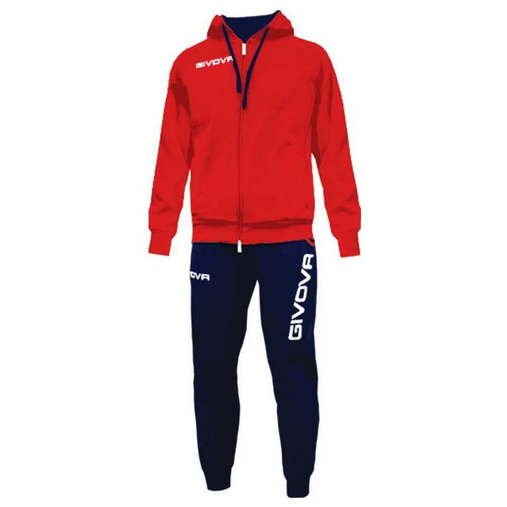 Givova Anzug King Overall L rot/blau, L rot/blau