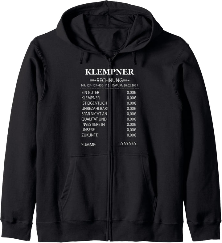 Klempner Kapuzenjacke