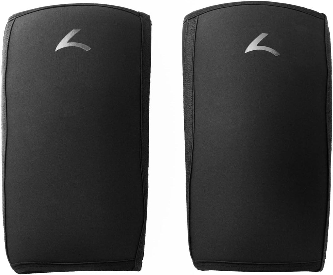 reeva Unisex-Adult Powerlifting Sleeves-7mm Knee Sleeve S Schwarz, S Schwarz