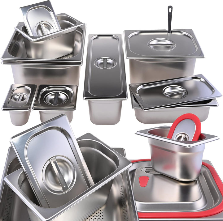 GN Behälter Gastronorm 2/4 Edelstahl (150 Millimeter)