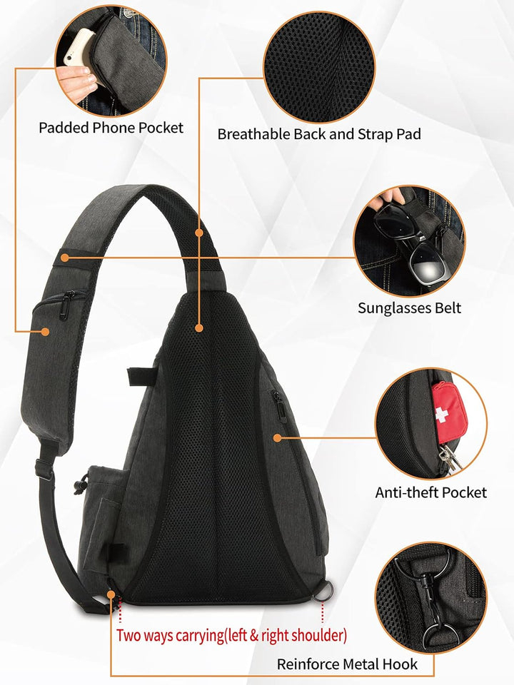 MOYAQI Disc Golf Tasche mit Retriever Halter und Aufbewahrungstaschen, Disc Golf Rucksack mit 8-10 D
