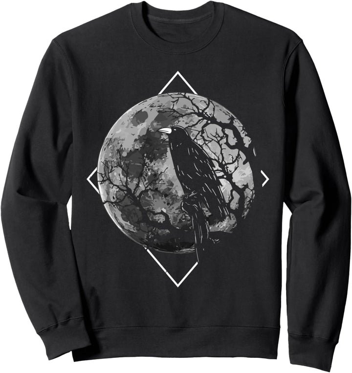 Okkult Gothic Krähe Schwarzer Viking Rabe Witchcraft Okkult Sweatshirt