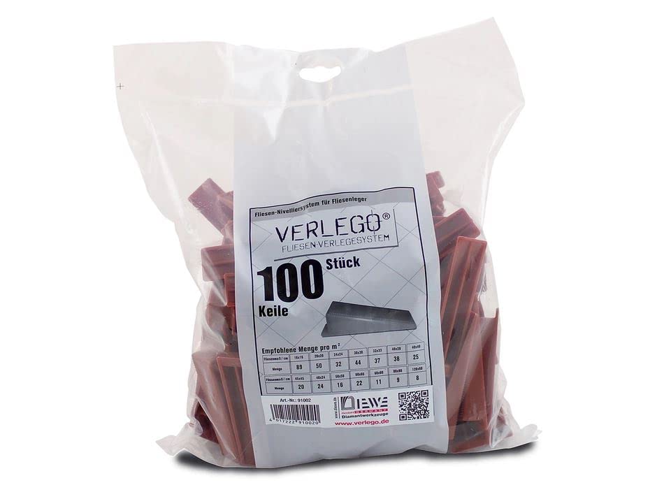 Verlego Fliesen Verlegesystem, Verlege-Keile 100 St, Art.-Nr.: 91002