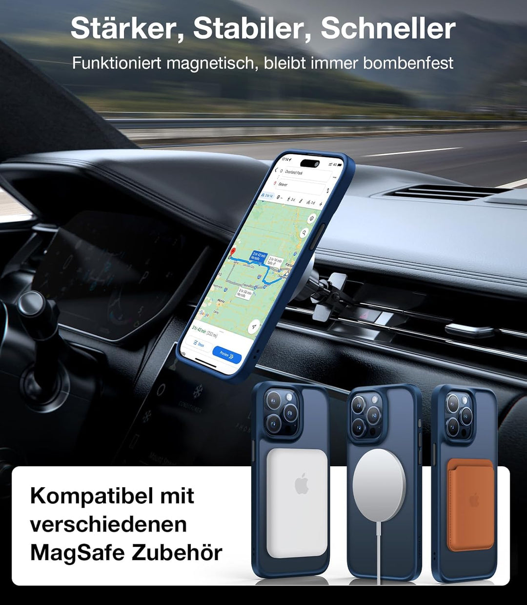 TORRAS Guardian-Mag für iPhone 15 Pro Max Hülle für Magsafe (Unzerstörbare Sturzfestigkeit &amp; Stärkst