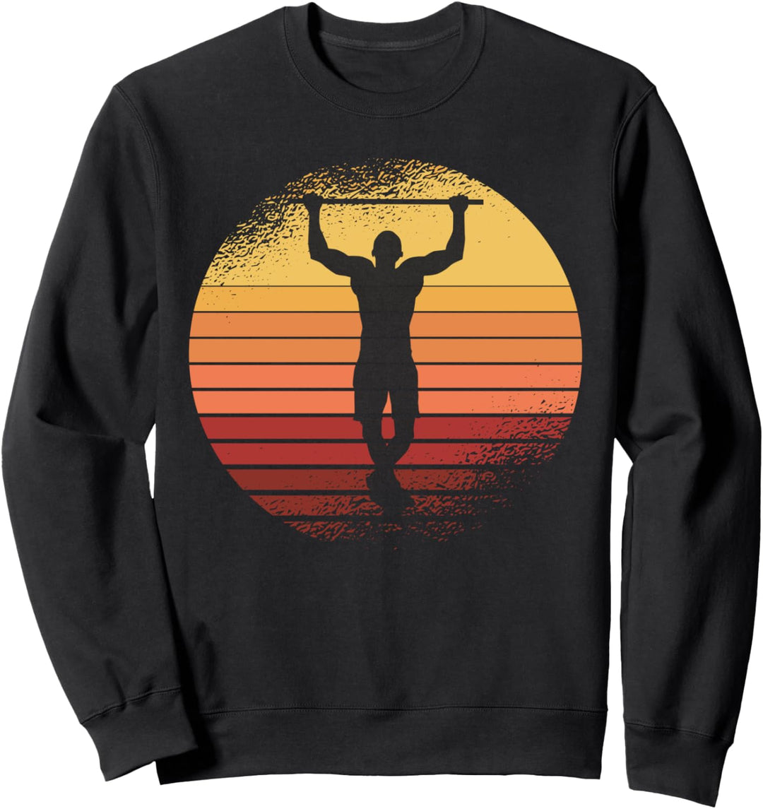 Klimmzug Retro Calisthenics Krafttraining Calisthenic Park Sweatshirt
