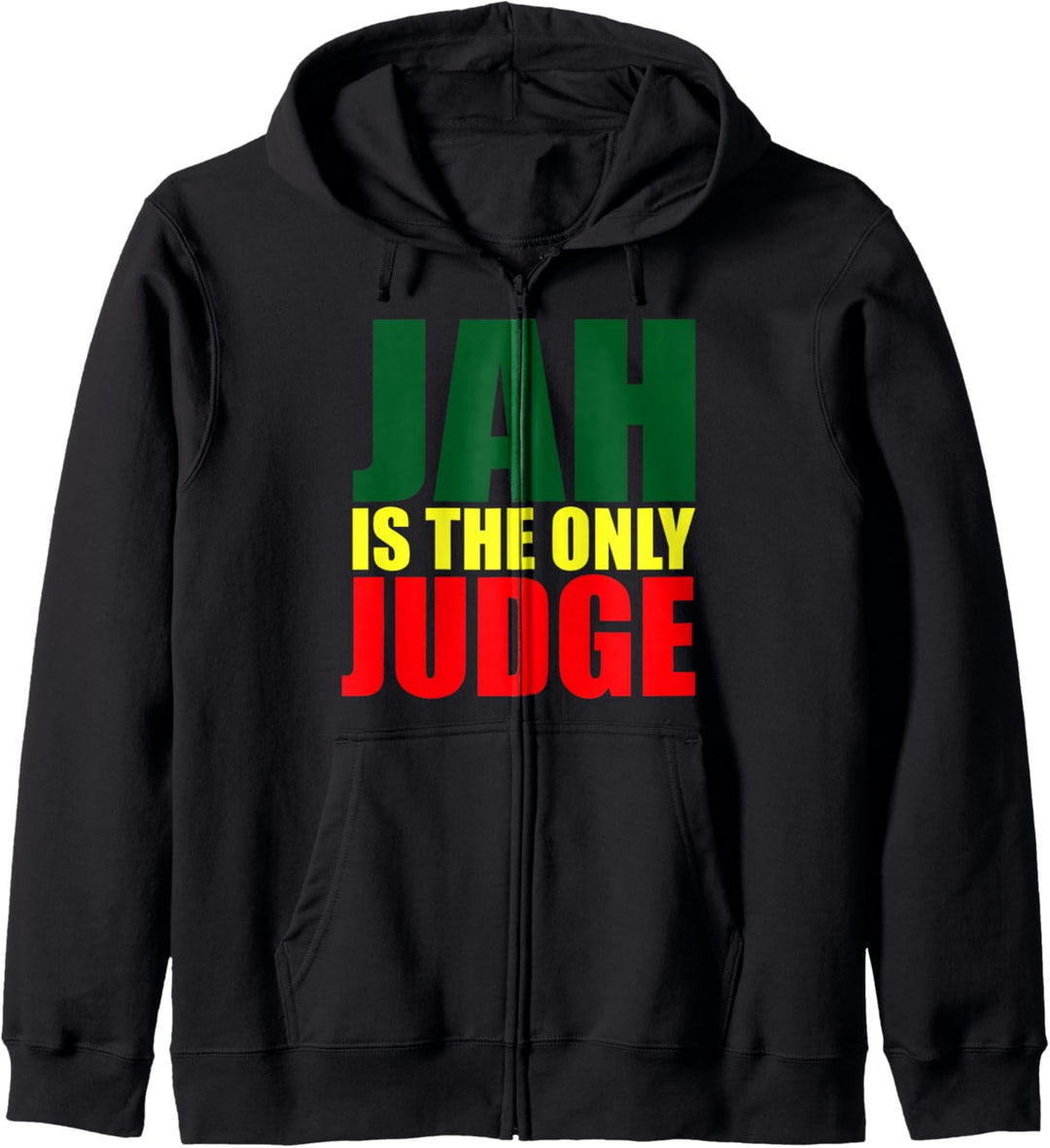 Rasvybe: Jah Is The Only Judge Reggae Lovers Rasta Kapuzenjacke