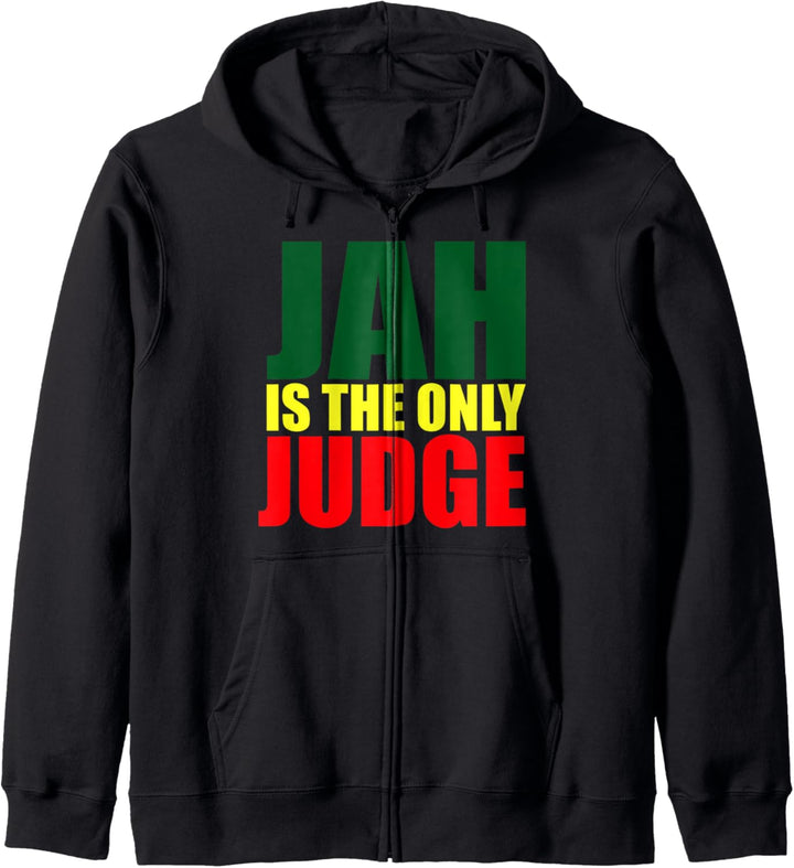 Rasvybe: Jah Is The Only Judge Reggae Lovers Rasta Kapuzenjacke