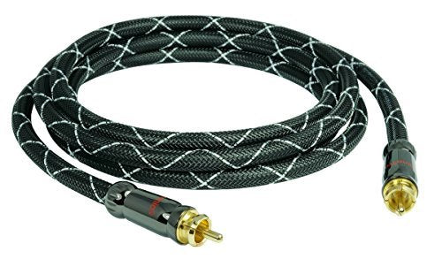SunshineTronic Blackline Subwoofer-Kabel | 4-Fach geschirmt | 7,5m