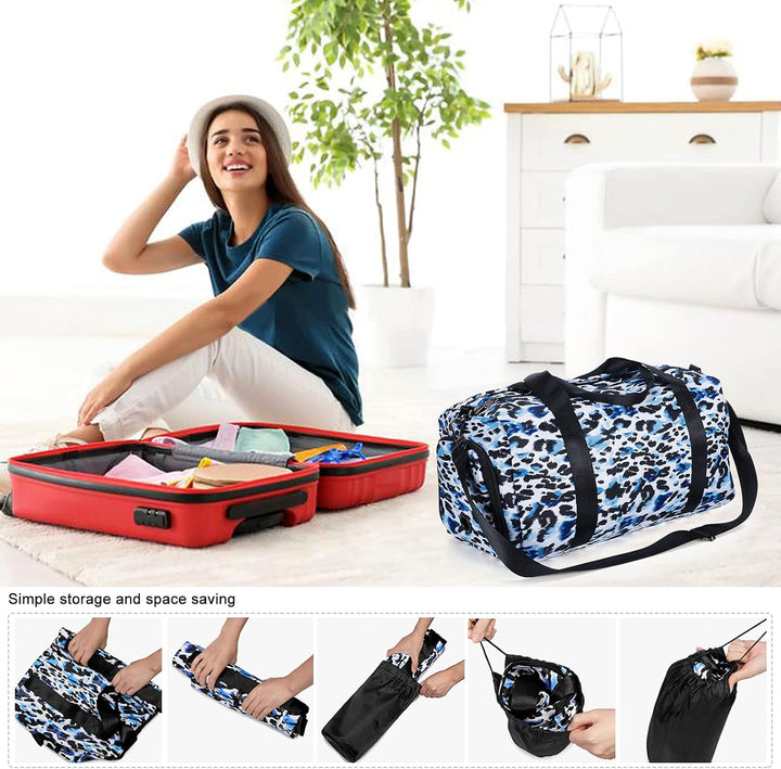 HAWEE Reisetasche Gross Herren Sporttasche Weekender Damen Faltbare Gym Bag mit Schuhfach &amp; Nassfach