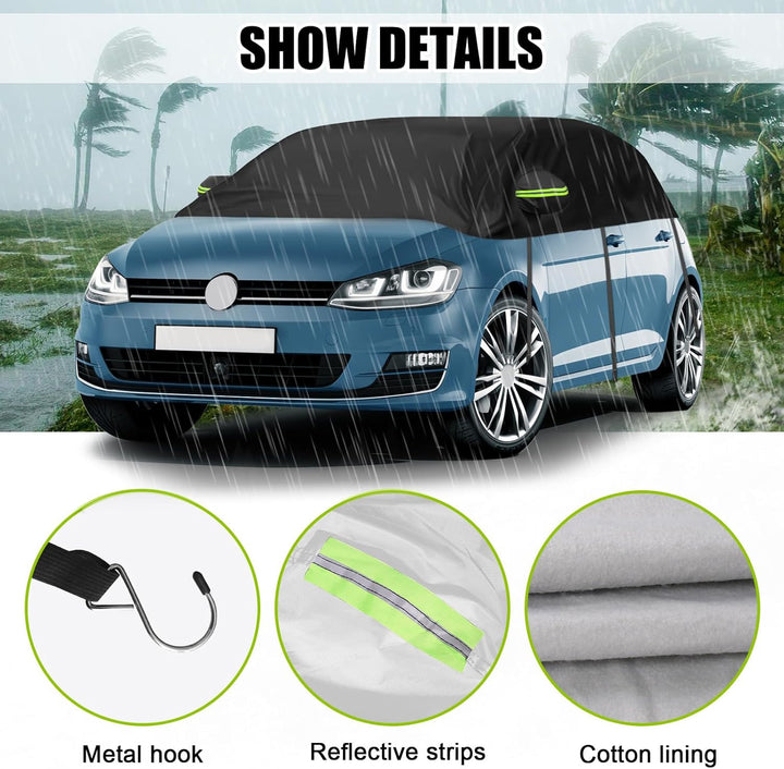 Autoabdeckung Wasserdicht Ersatz für VW Golf MK5/MK6/MK7/MK8 2004-2024, Halbgarage, Autohülle Autopl