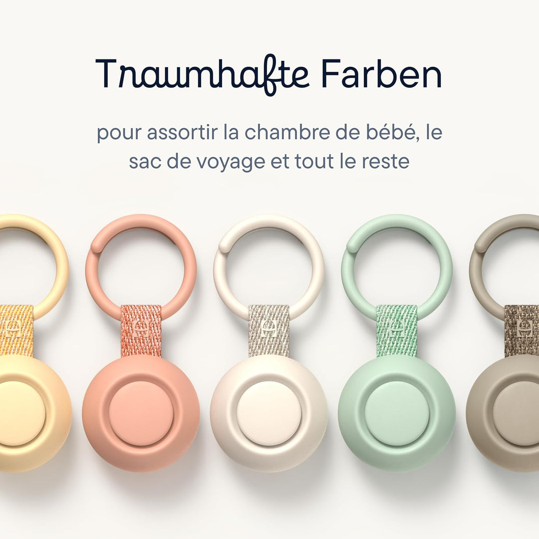Hatch Go | Tragbares Geräuschgerät für Babys und Kinder | Schlafhilfe | 10 Beruhigende Klänge | Weis