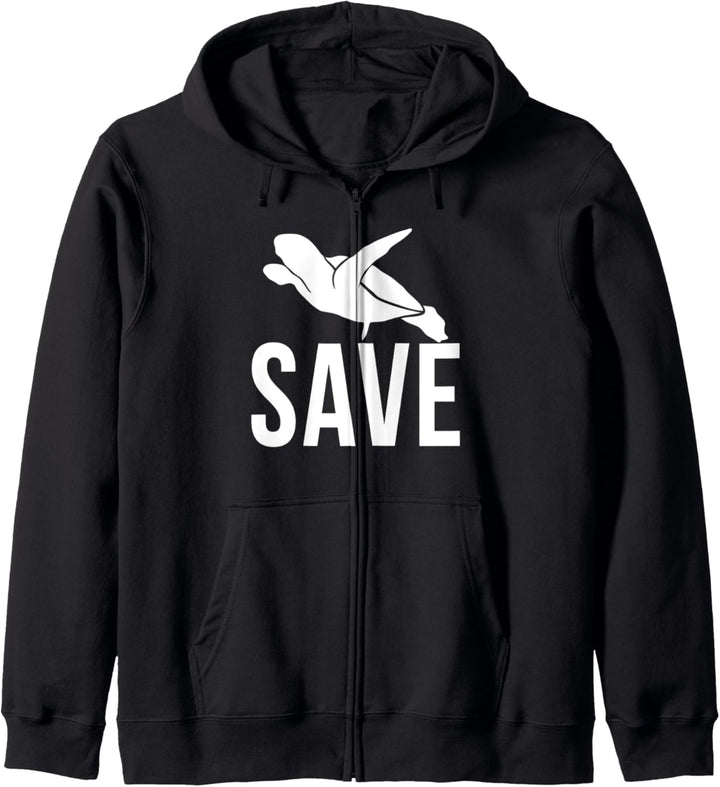 Save The Turtle Schützt Die Schildkröte Tierschutz Kapuzenjacke