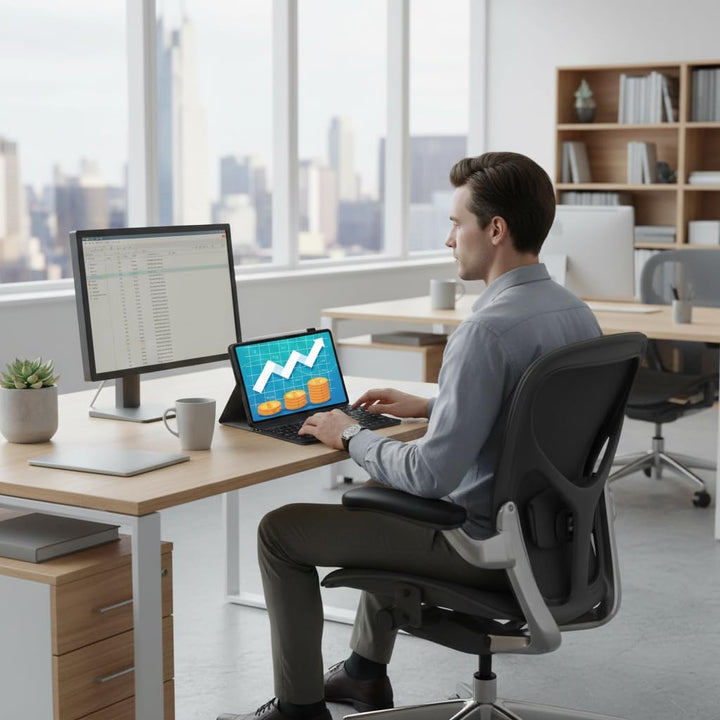 Tastatur Hülle für Samsung Galaxy Tab S6/S6 5G 10,5" Hülle mit Tastatur Deutsches QWERTZ Layout Magn
