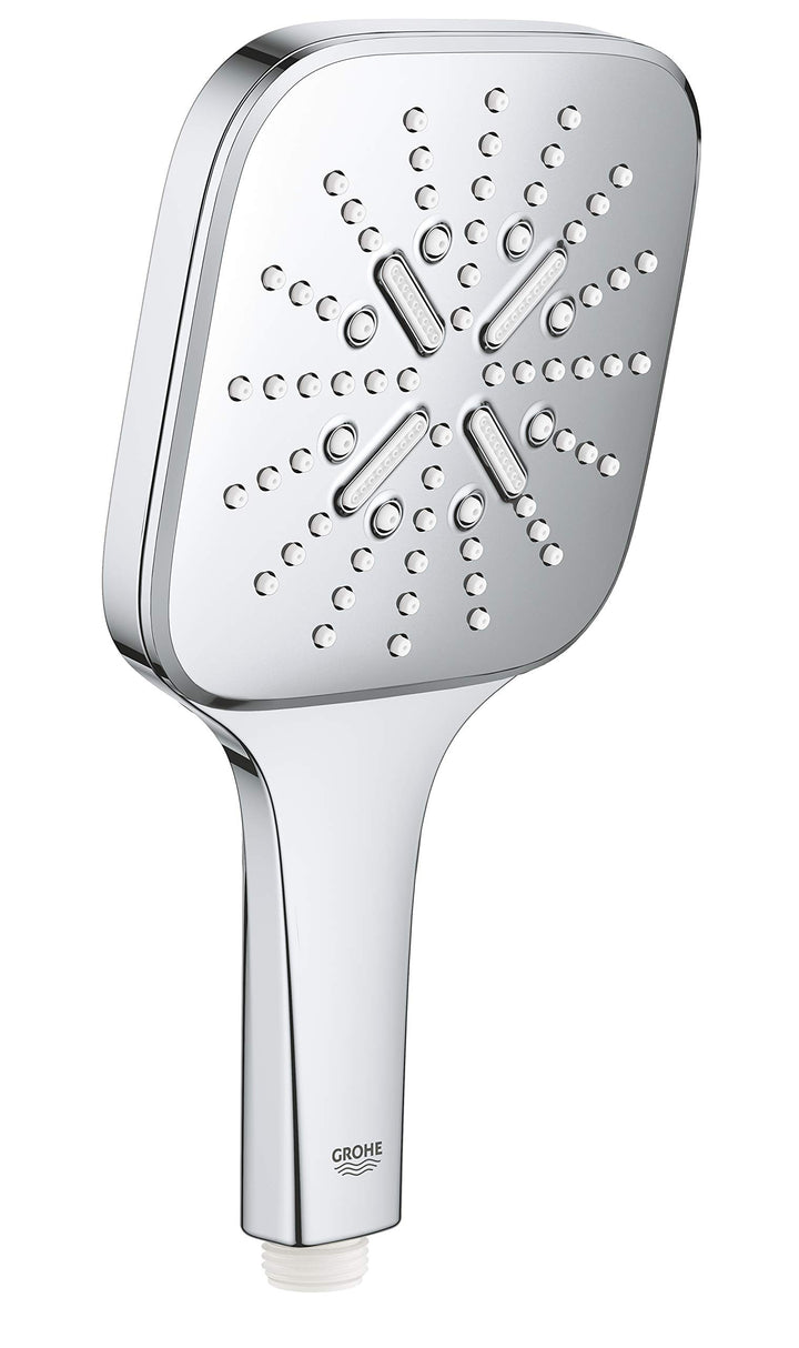 GROHE Rainshower 130 SmartActive Cube | Handbrause 3 Strahlarten | Chrom | 26550000 Handbrause Chrom