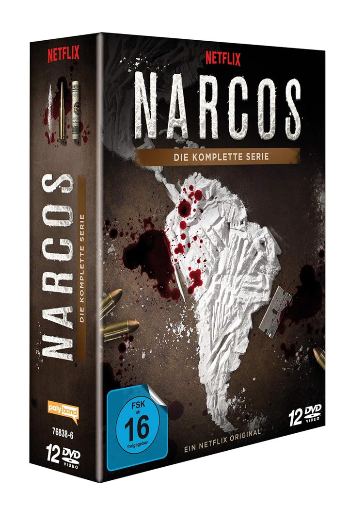 NARCOS - Die komplette Serie (Staffel 1 - 3) [12 DVDs], DVD