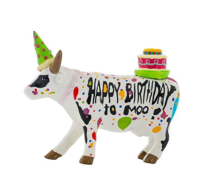 CowParade Happy Birthday to Moo! (medium Ceramic)