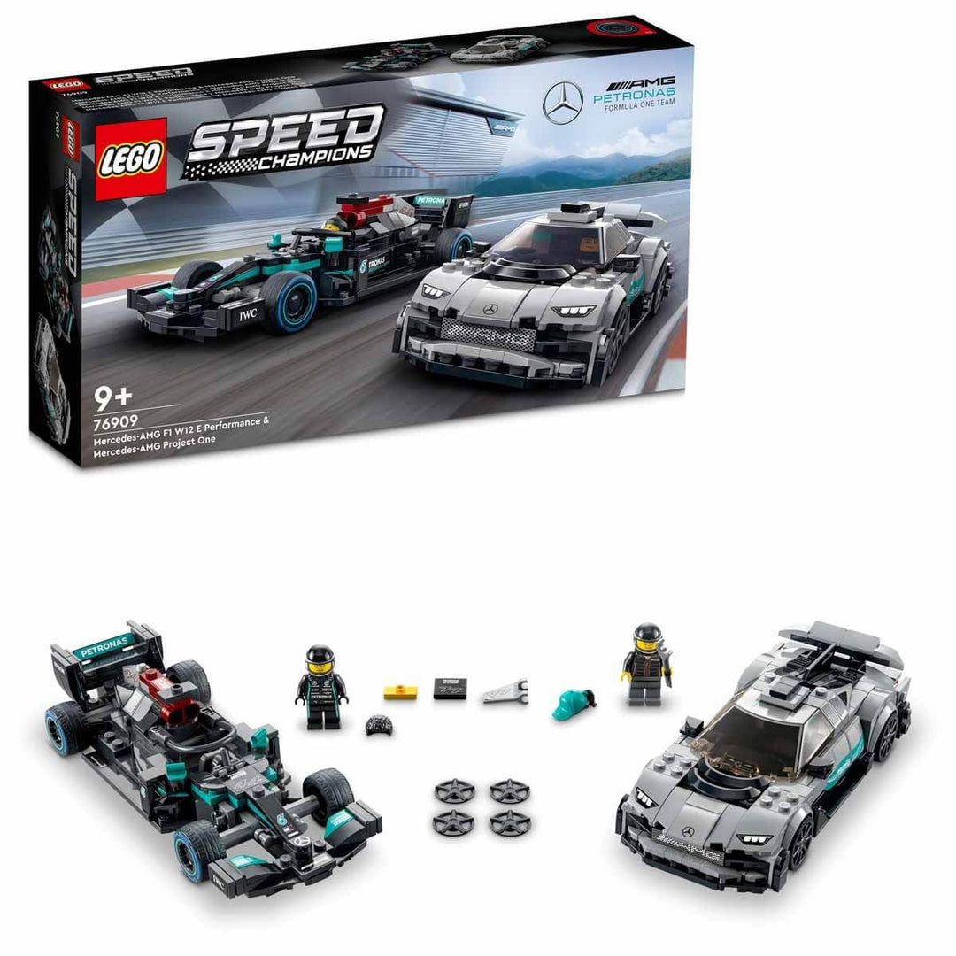 LEGO Speed Champions - 76909 Mercedes-AMG F1 W12 E Performance &amp; Mercedes-AMG Project One