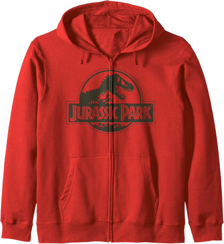 Jurassic Park Classic Logo Black T-Rex Kapuzenjacke